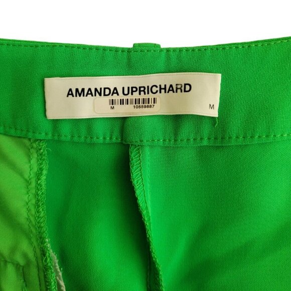 Amanda Uprichard designer Green Straight Leg Wallace Trousers M - Picture 5 of 12